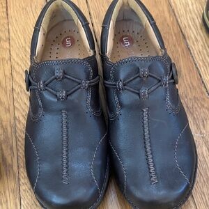 Women naturalizer dark Brown Leather upperLoafers